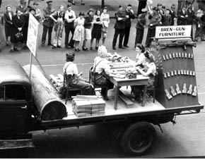 Factory float in War Loan Rally, 1944